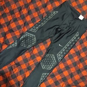 Nike Black and Gray Leggings